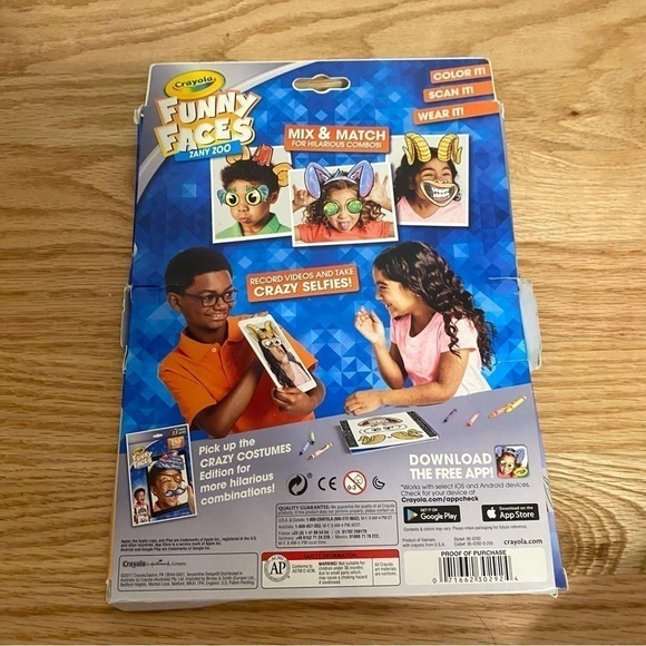 Crayola Funny Faces NEW Coloring Pages and Markers Craft - Picture 4 of 4